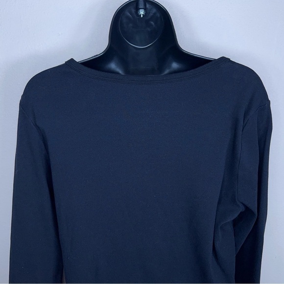 NEW XL ST JOHNS BAY BLACK LONG SLEEVE CLASSIC SHIRT STRETCH - Picture 7 of 10